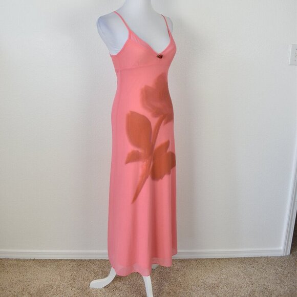 Kimchi Blue Ginnie Printed Mesh Midi Floral Slip Dress - XS - Picture 6 of 9